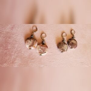 NEW Natural Crazy Lace Agate Drop Earrings